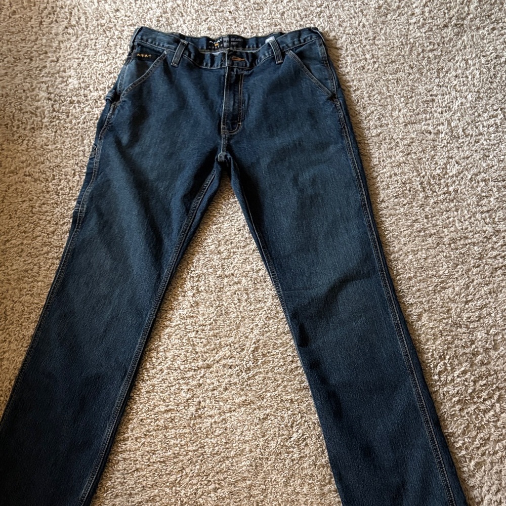 Ariat Men's Dark Blue Straight Jeans